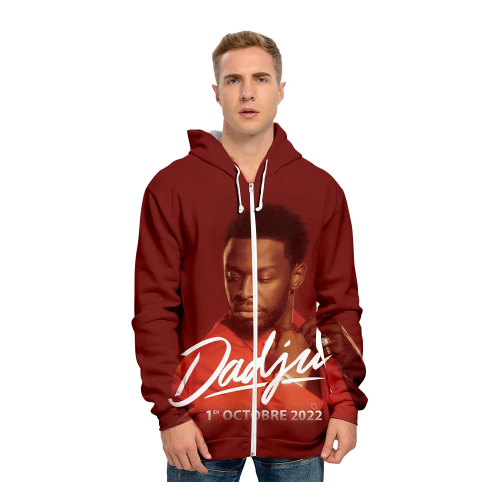 Dadju music fans felpe con cappuccio felpa con stampa grafica pop hip hop internet celebrity felpa con cappuccio casual swearshirt zipper