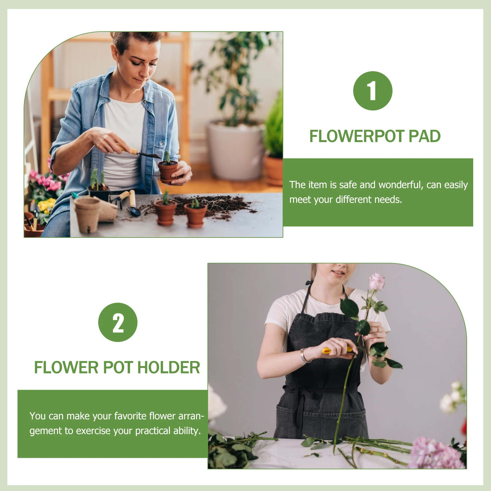 

20 Pcs Flower Arranging Craft Accessories Kids Art Supplies Safe Diy Foam Flower Arranging Foam Base Cushion Home Office Gifts
