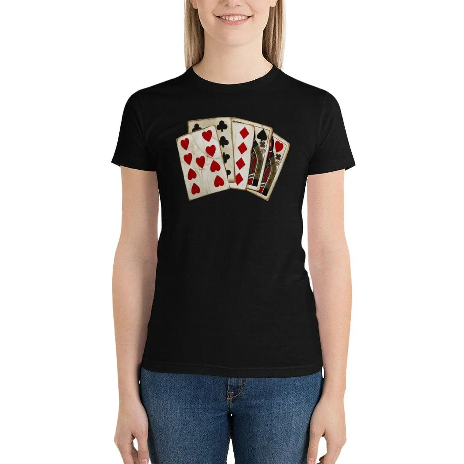 

A Full House T-Shirt summer top tees Woman clothes