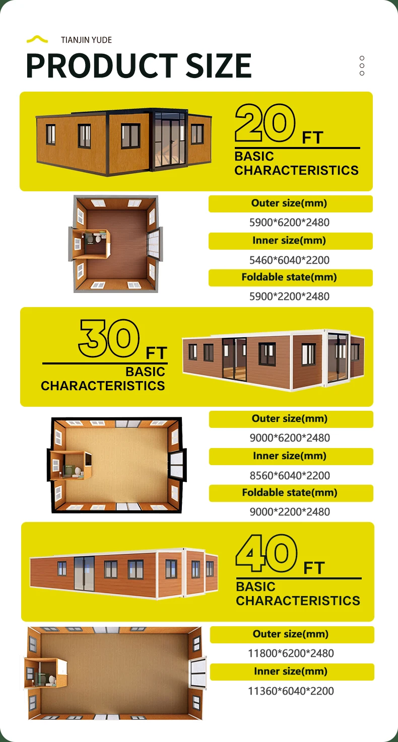 40ft Modular Container House Balcony Casas Prefrafricadas Expandable Container Home Modern Design for Prefabricated Module House