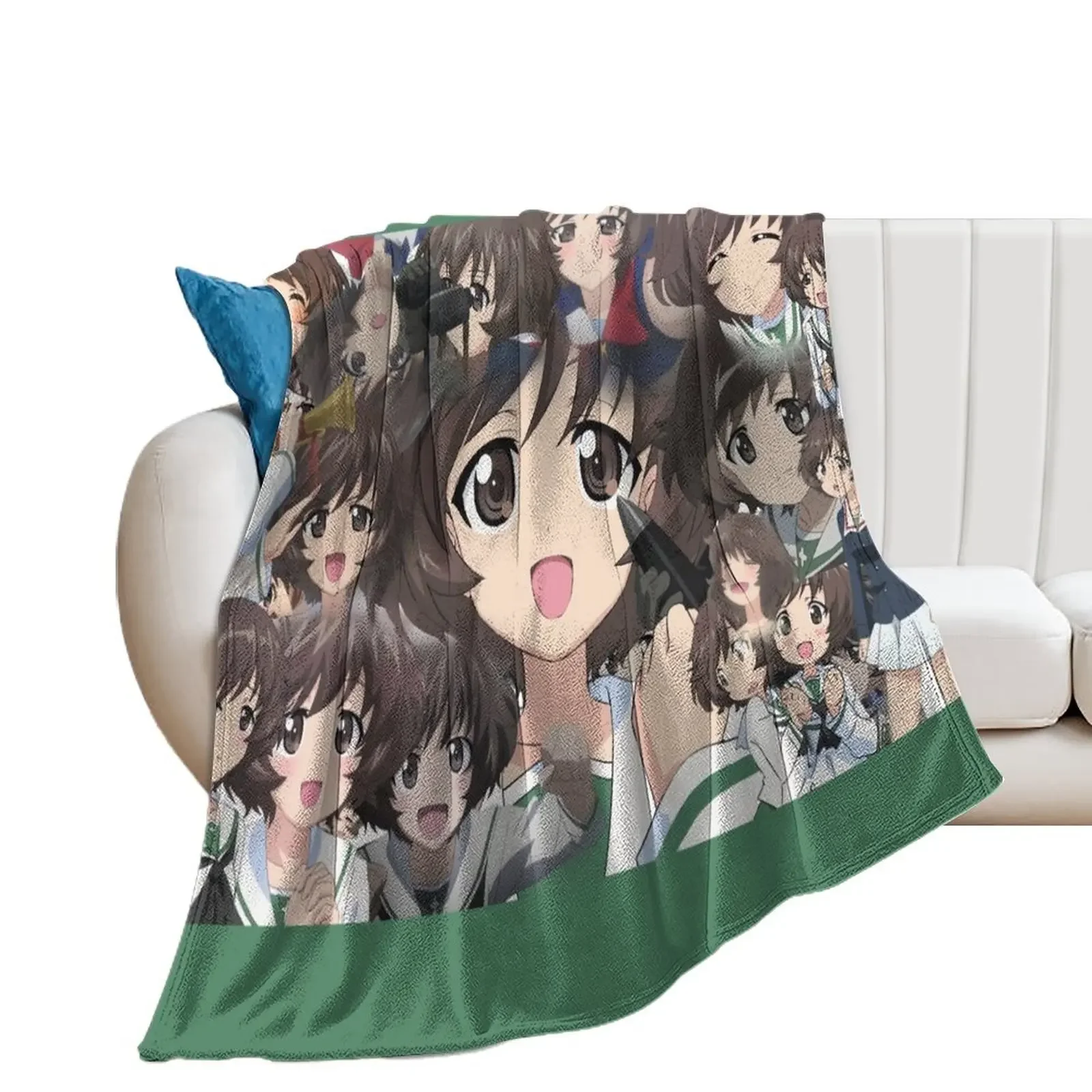 Girls Und Panzer Yukari Throw Blanket funny gift Blankets For Baby warm for winter Blankets