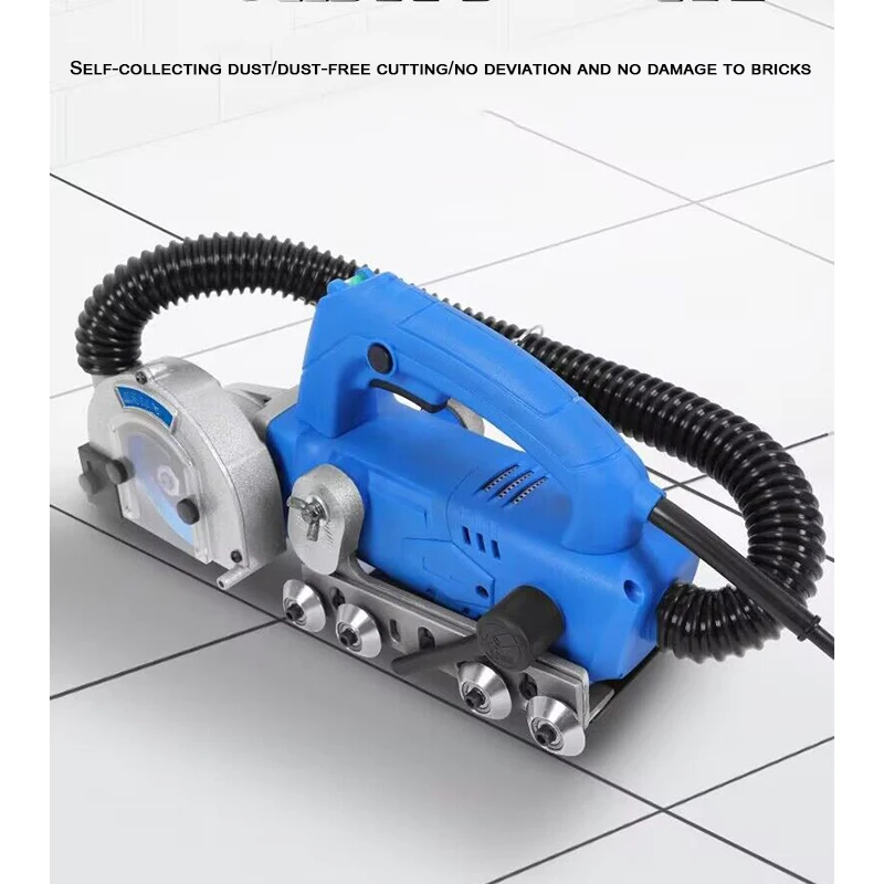 Self-Vacuum Floor Tile Artifact Slotter Electric Seam Cleaner Ceramic Tile Beauty Sewing Machine Tool