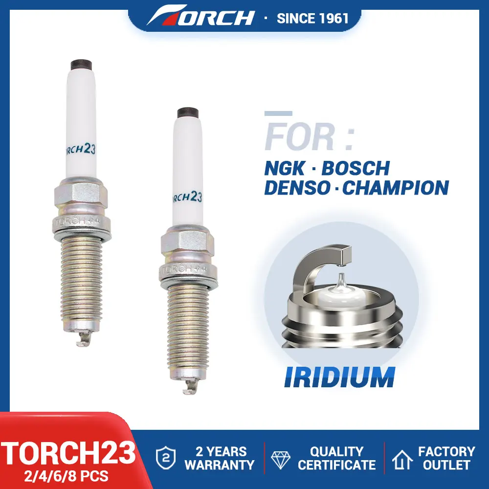 2-8PCS Iridium Candles TORCH23 Replace for 2036512100 ILKFR8B-G Fit for GEELY JIAJI 1.5T 2018 JLH-3G15TD LYNK 1.5T 2019 GB15T2