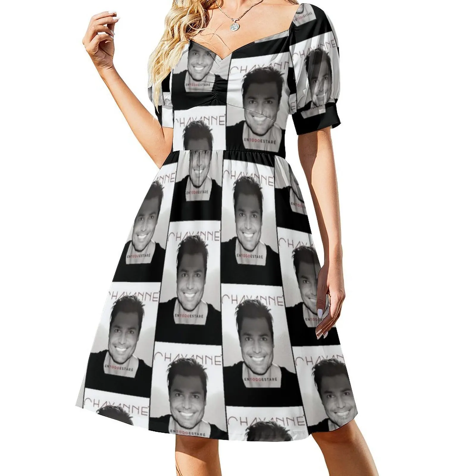 فستان حفلات أنيق للسيدات من Oneca Star Music World على شكل حرف a مع خيارات قصيرة/طويلة/بدون أكمام Chayanne Singer الممثل اللاتيني