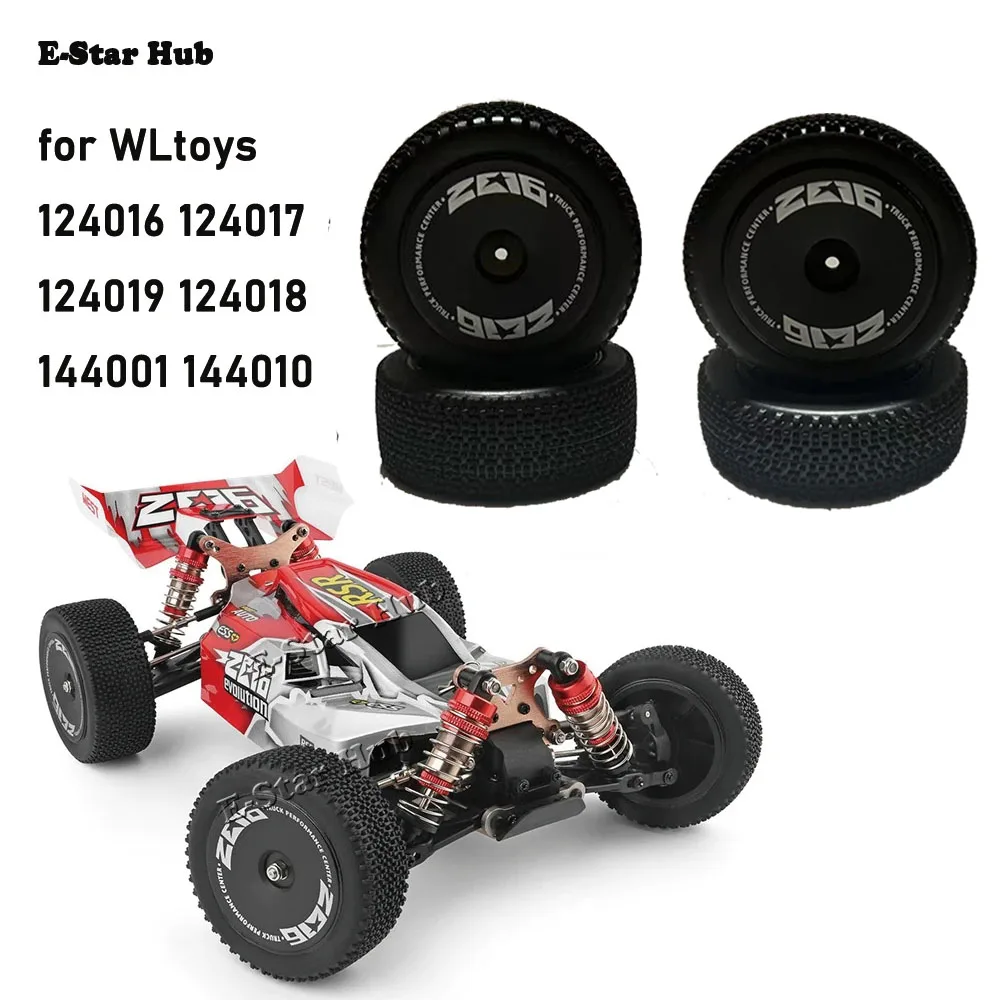 

RC Car Wheels Orginal Tires for WLtoys 124016 124017 124019 124018 144001 144010 Remote Control Car Upgrade Parts Rubber Tyre