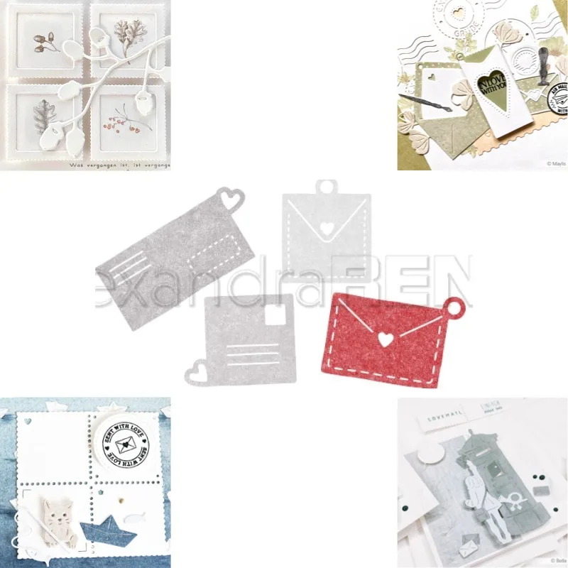 Snails carry envelopes on their backs  Metal Cutting Frame Dies 2026 New Templates DIY Scrap booking Paper Making Crafts Cuts