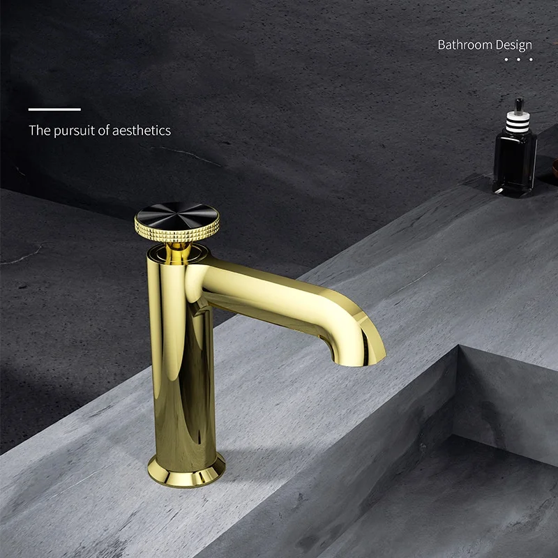 

Bathroom Basin Faucet Gold Sink Tap Grey Water Tap Hot and old Chrome Lavotory Faucet Single Lever Brass Rose Gold Sink Mixer