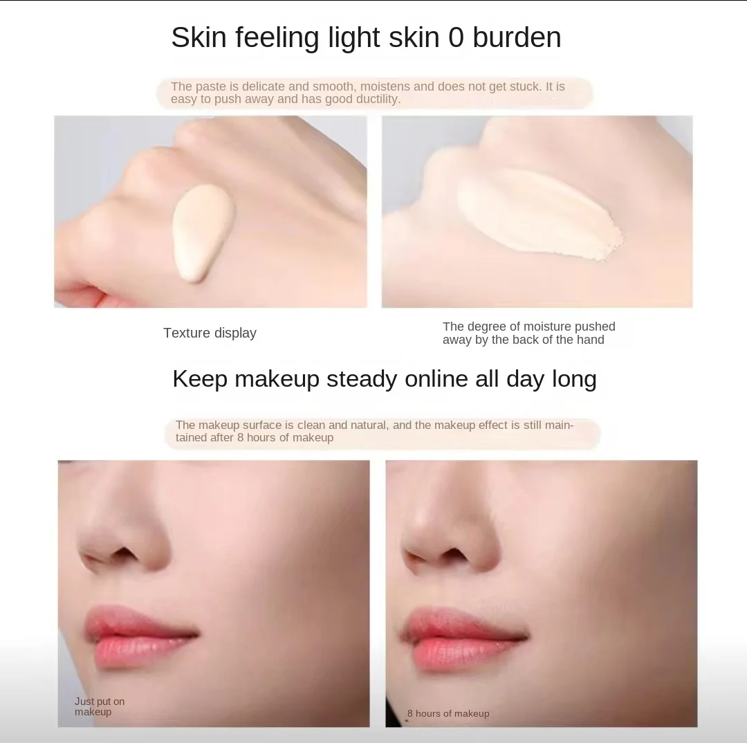 Liquid Foundation Long-lasting Makeup Oil Mixed Dry Skin Concealer Oil Control Primer Moisturizing and Waterproof Cream