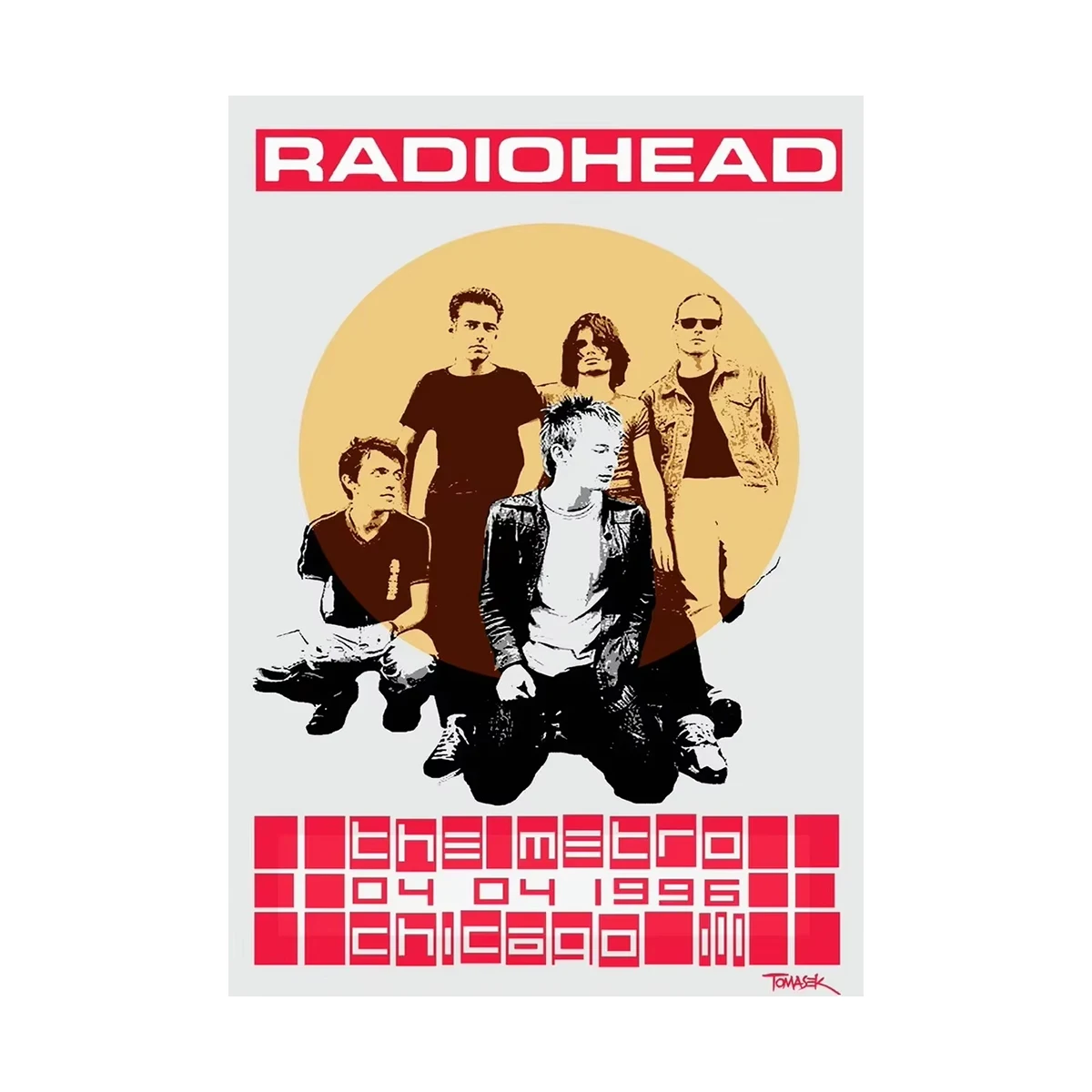 Scandinavian Classic Vintage Wall Art Rock Band Radiohead Music Canvas Paintings Posters & Prints Home Bedroom Living Room Decor image 3