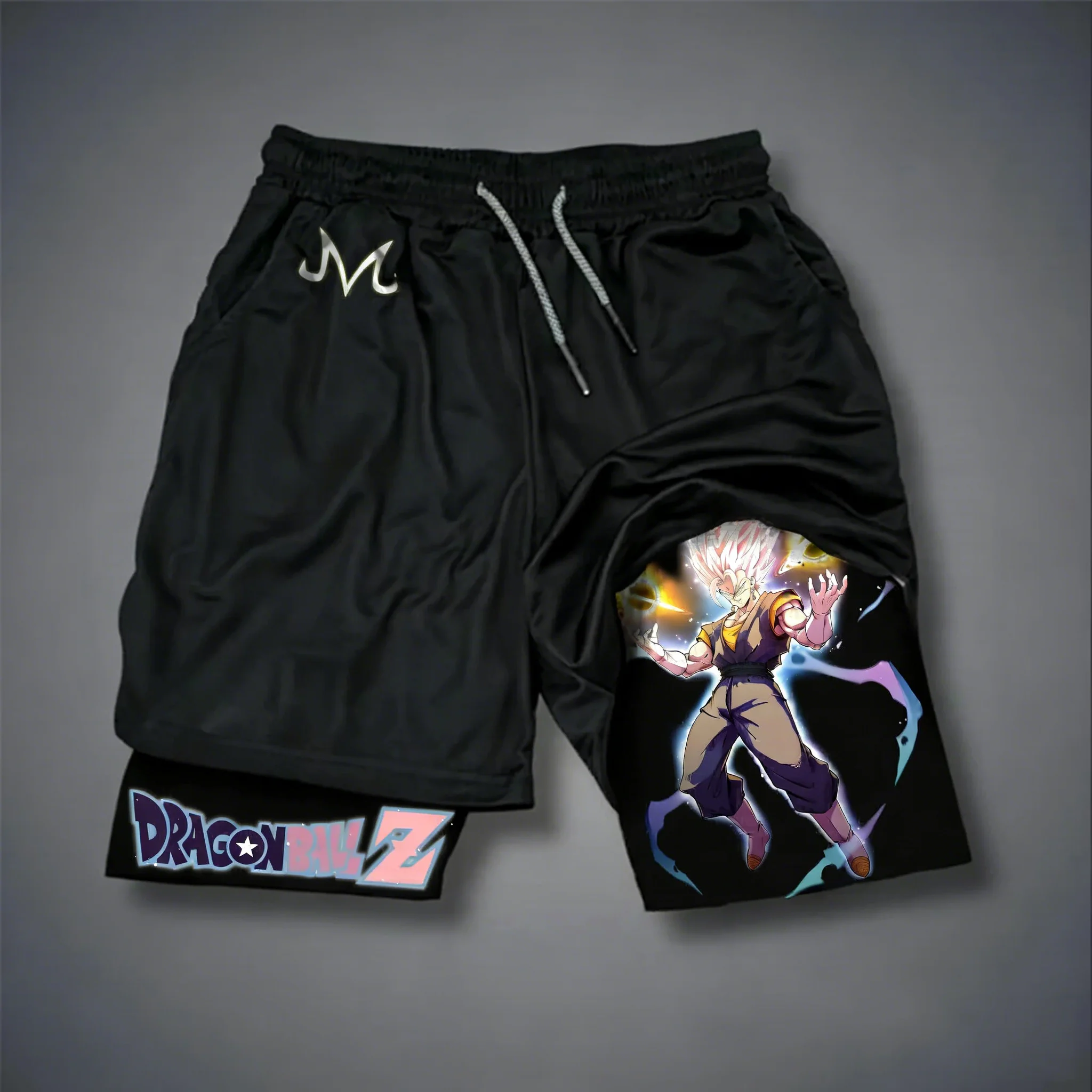 Dragon Ball Anime Bedruckte Doppellagige Schnelltrocknende Atmungsaktive Sportshorts 2026 Herren- und Damen-Sommer-Boxershorts