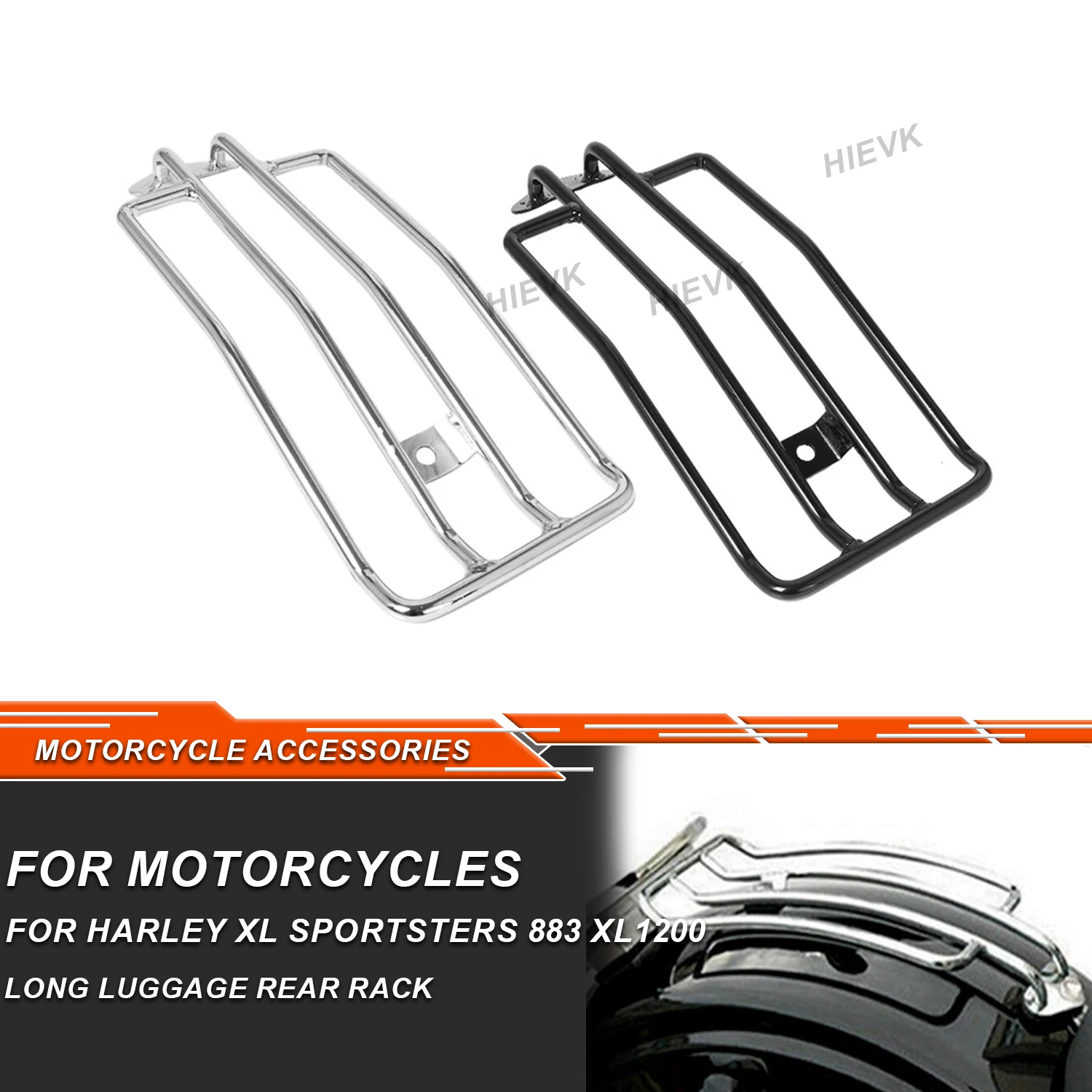 

Steel Rear Fender Solo Seat Luggage Rack Support Shelf For Harley Sportster Iron XL883 XL1200 X48 Custom Roadster 1985-2003