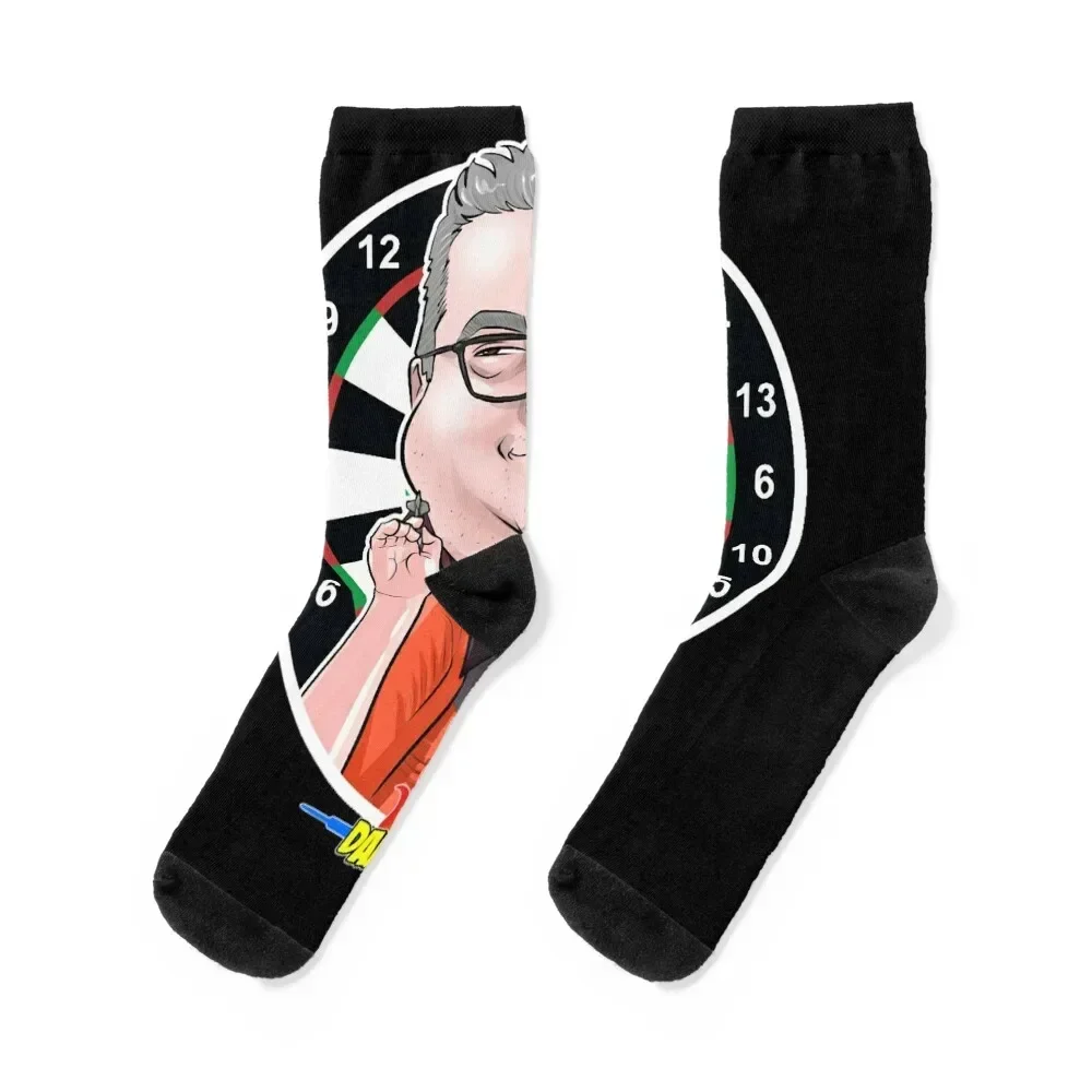 Caricatura Stephen Bunting by Darts Attack Socks Stockings cycling Socks For Man Women's