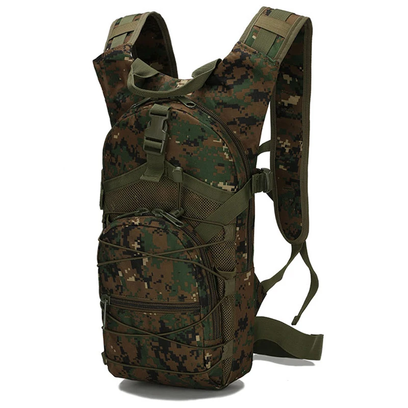 Oxford 15L Molle Tactical Backpack 800D Travel Hiking Bicycle Backpacks Outdoor Sports Cycling Climbing Trekking 3P Bag