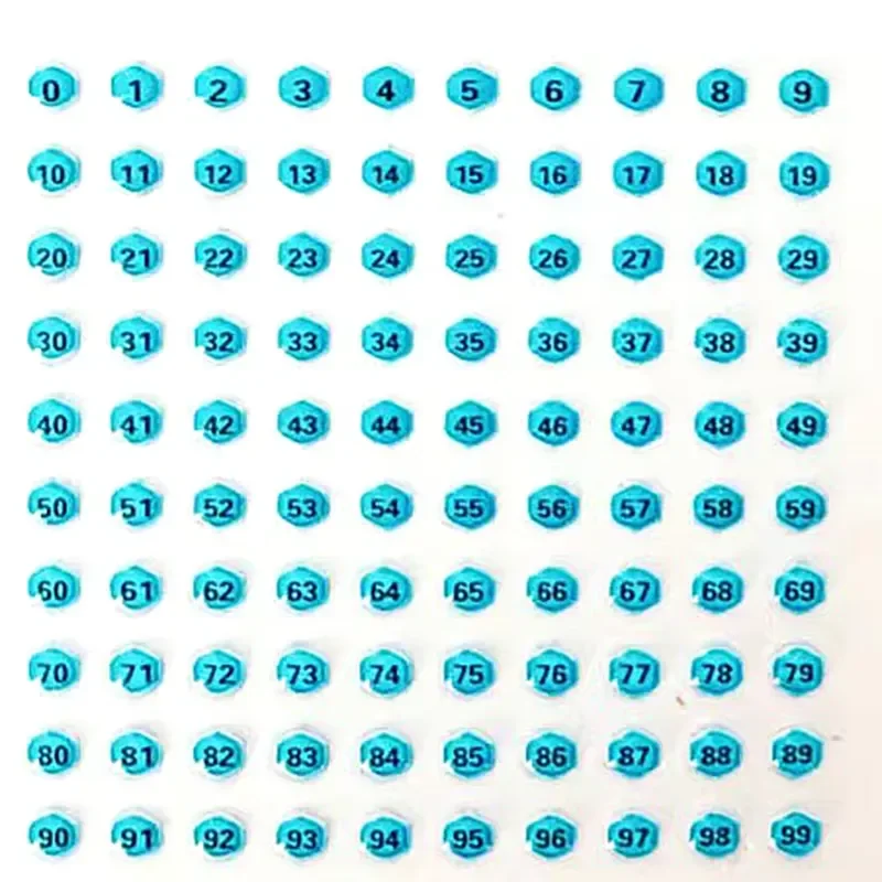 10‑Sheet Numbered Queen Marking Stickers 0‑99 for Queen Identification Beekeeping Queen Marking Tool