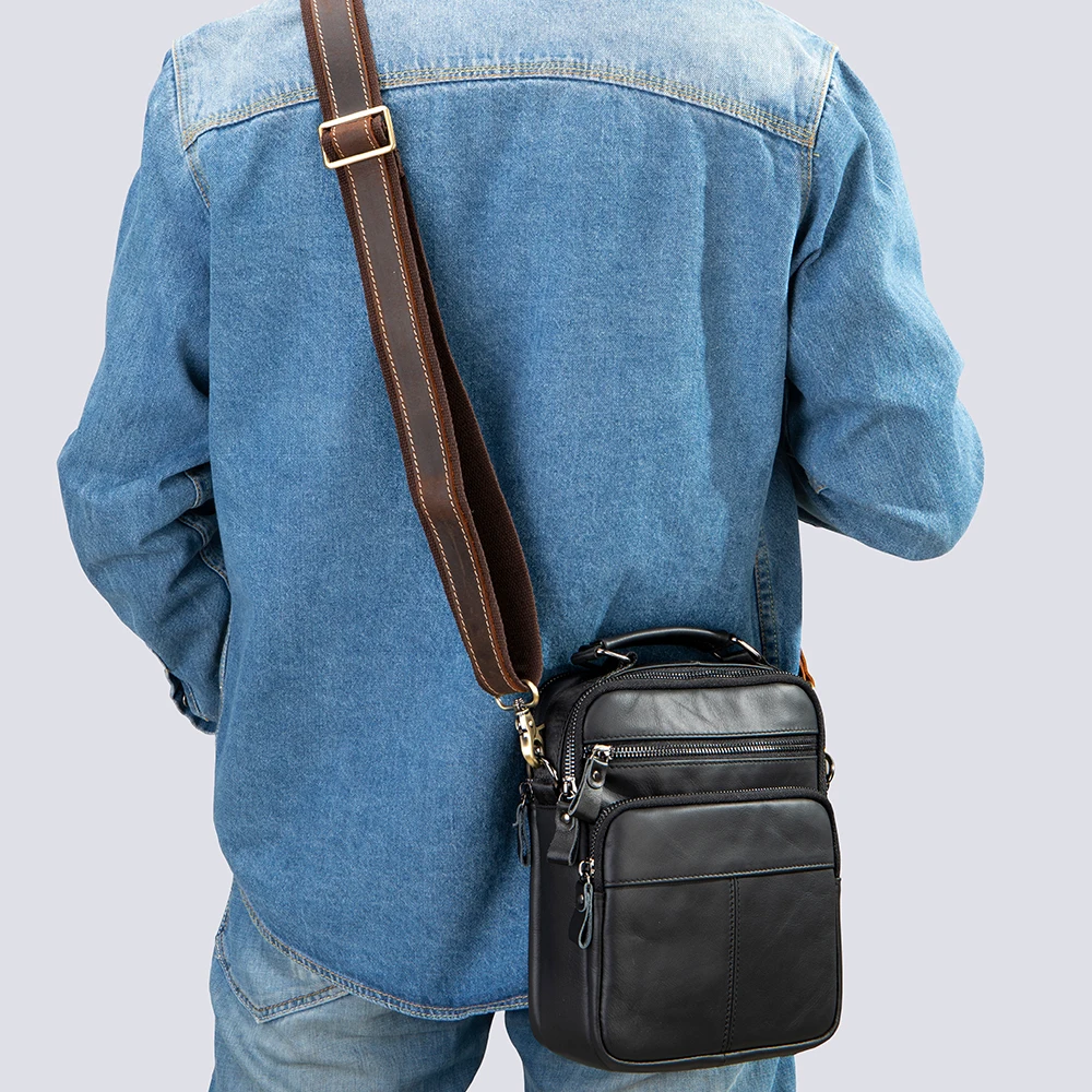 WESTAL Crazy Horse Leather Retro Strap Men\'s Shoulder Bag Lead Layer Cowhide Men\'s Bag Accessories Strap