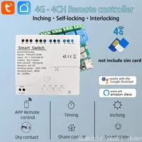 Tuya Smart 4G LTE Relay with RF 433Mhz Smart GSM Switch APP Wireless Control Work WIth Alexa Alice Google Assistant