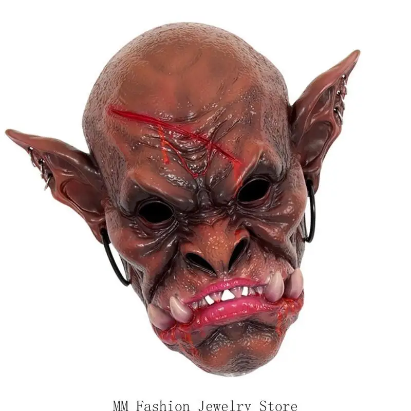 D0ub Realistyczne krwawe zombie maska ​​horror chodzący martwa maska ​​nakrycia głowy Halloween Cosplay Mask Devil Mask