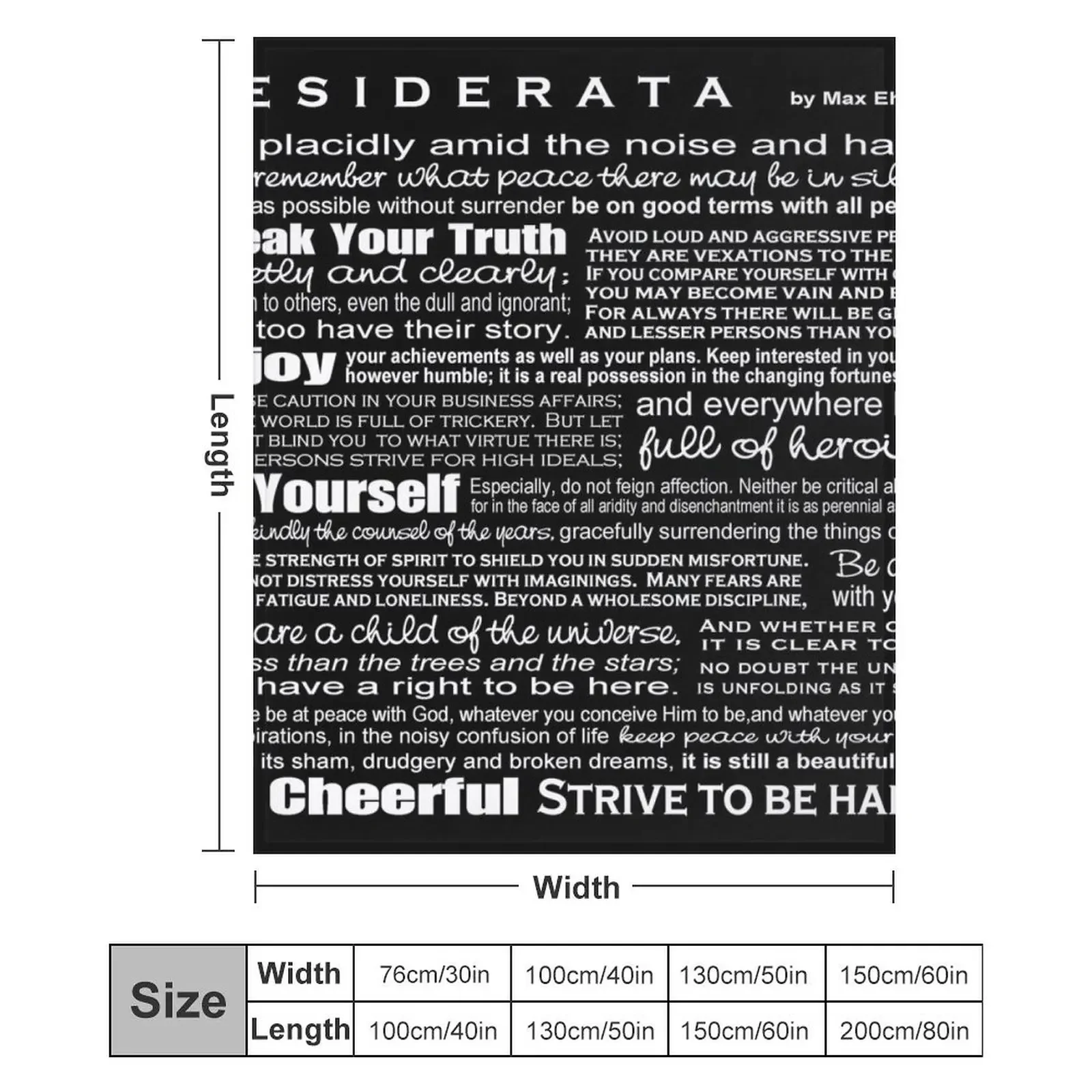 Desiderata - بطانية رمي سوداء للطفل بطانيات زخرفية منقوشة ناعمة من القطيفة أرائك بطانيات الديكور