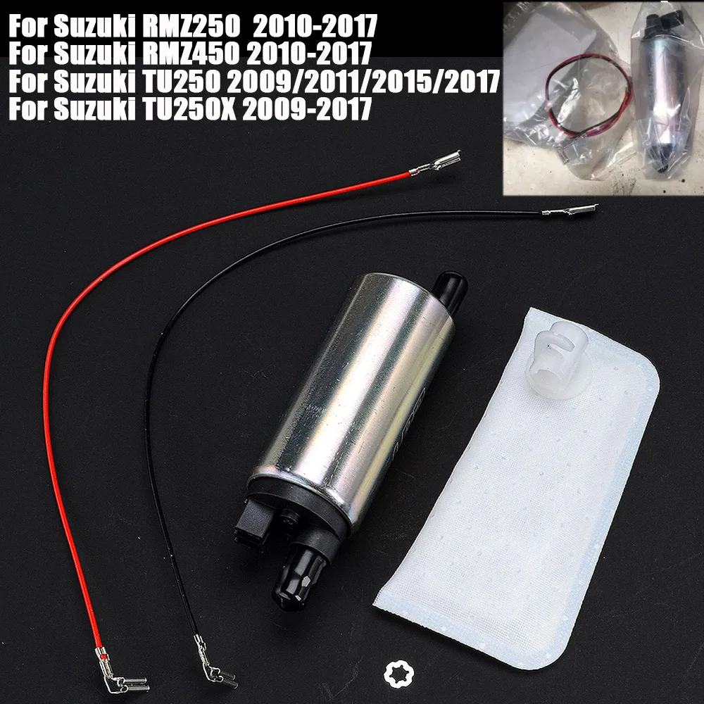 Fuel Pump For Suzuki RMZ250 RMZ450 TU250 TU250X RMZ TU 250 250X 450 RM Z250 Z450 2009-2017 2016 15110-26GA0/28H11/28H10/28H00 