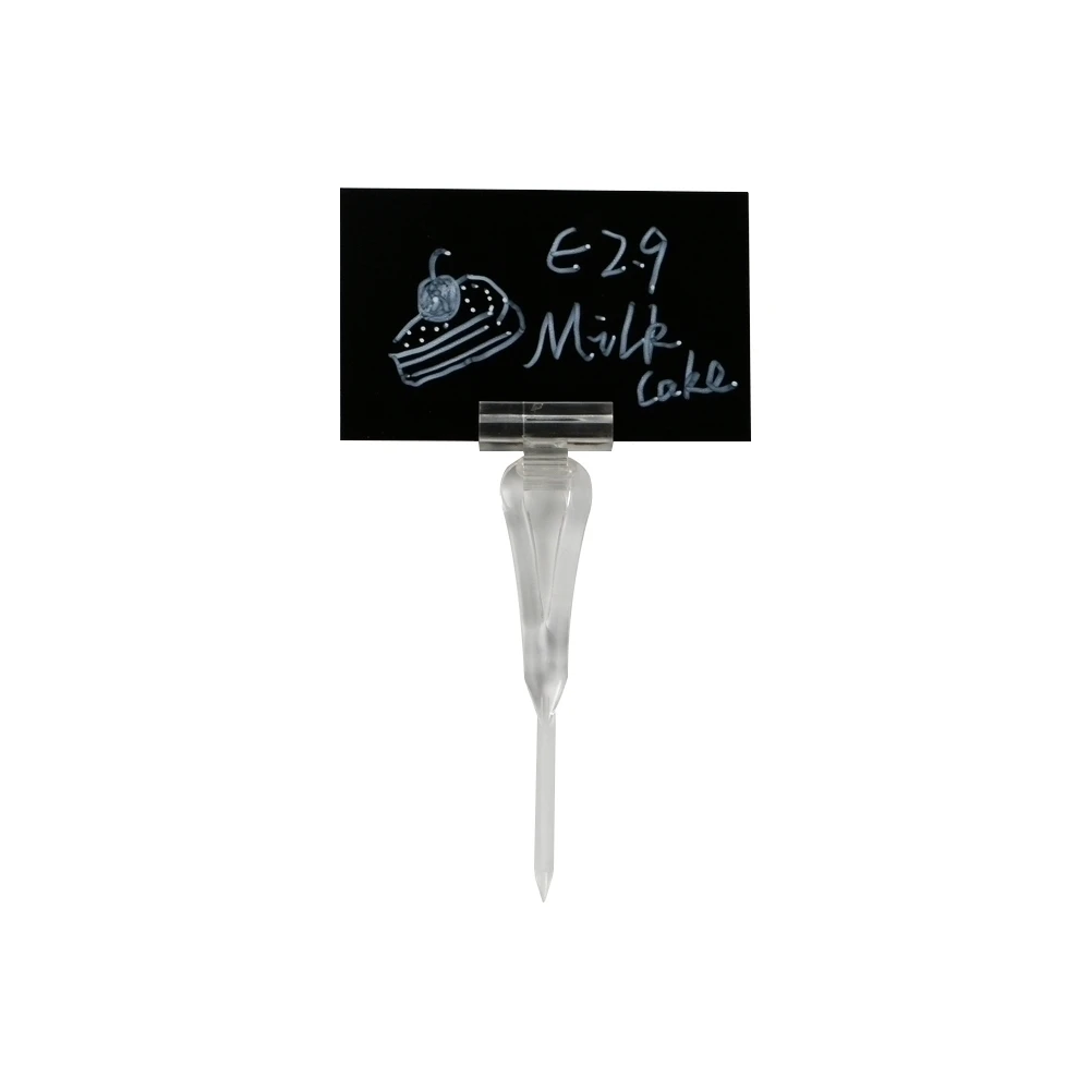 Mini Chalkboard Signs With Clip - Chalk Sign Holder Spear - Easy To Write And Wipe Out