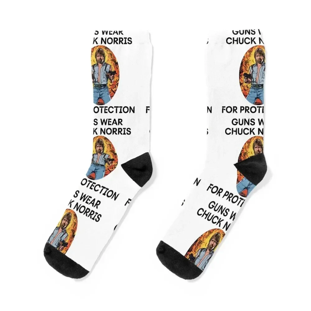 Guns Wear Chuck Norris... Socks happy Soccer hockey Men's Socks Women's