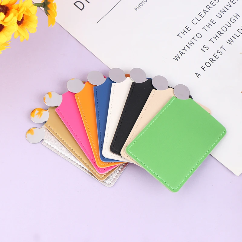 Vendita calda Mini specchio tascabile per trucco infrangibile portatile in acciaio inossidabile Specchio cosmetico Specchio tascabile per trucco carino