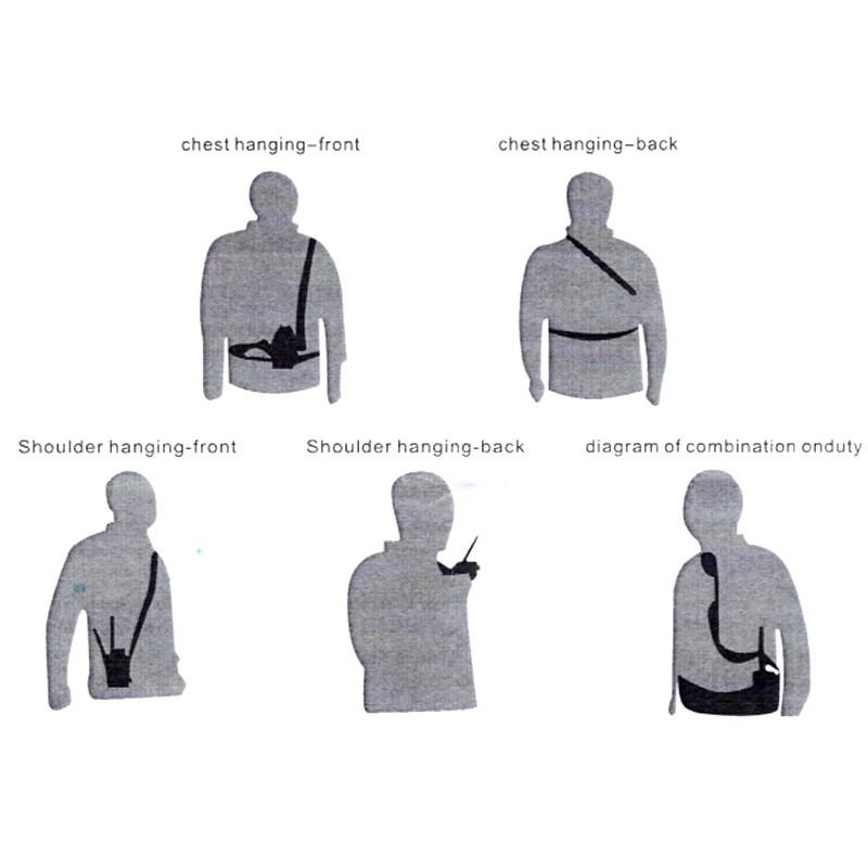 Walkie Talkie Universal Pounch Funda de nailon Bolsa de soporte de radio bidireccional para Motorola para Baofeng MSC20A