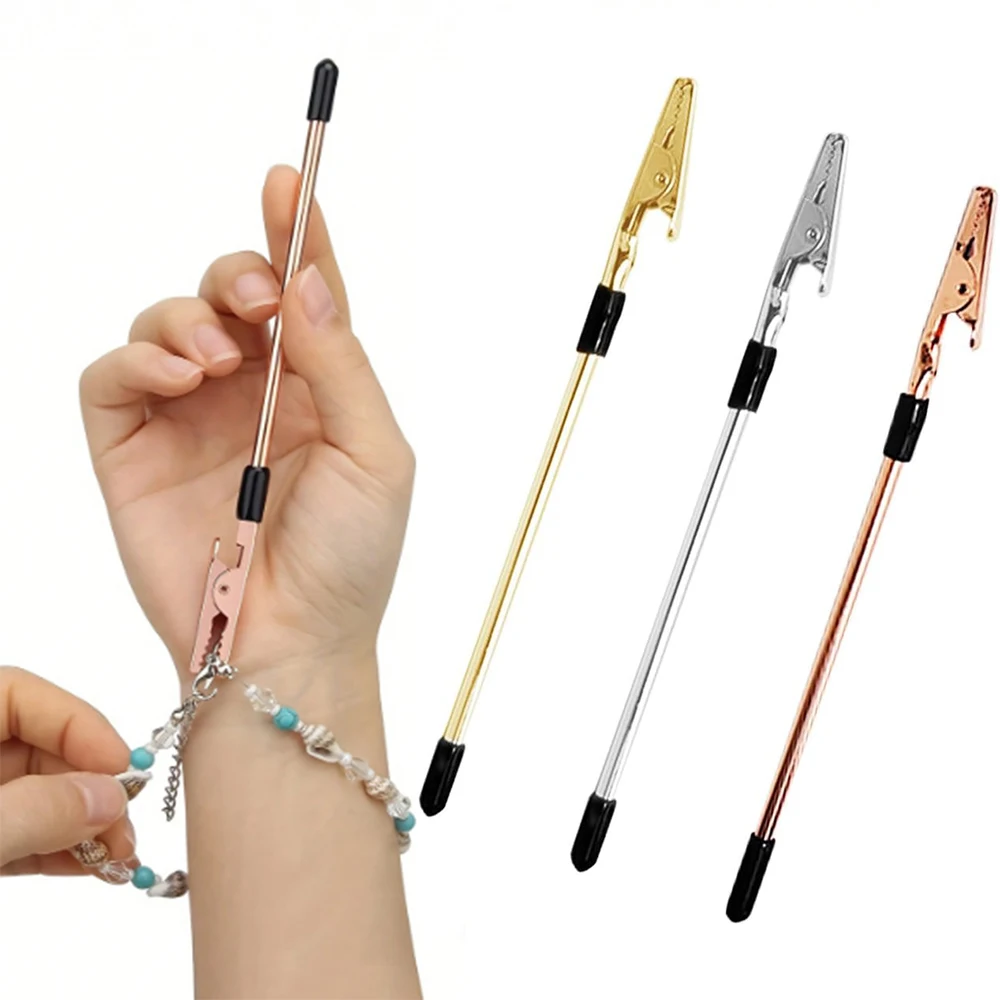 

Bracelet Helper Tool Jewelry Clasp Helper Fastener Metal Necklace Bracelet Helper Hand Hooking Equipment