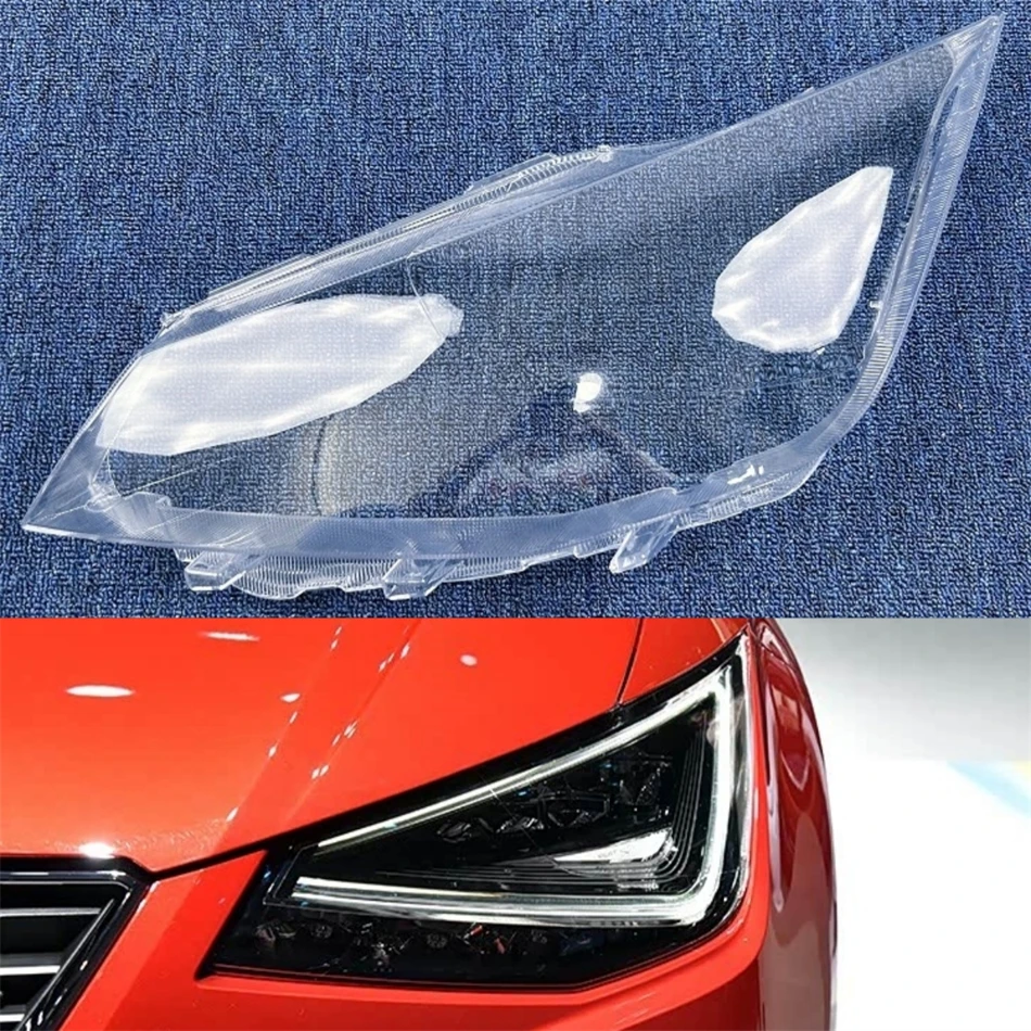 For Seat Ibiza 2018 2019 2020 2021 Vehicle Accessories Front Lamp Lens Glass Cover Car Front Headlight Lens Cover Lights Shell image 3