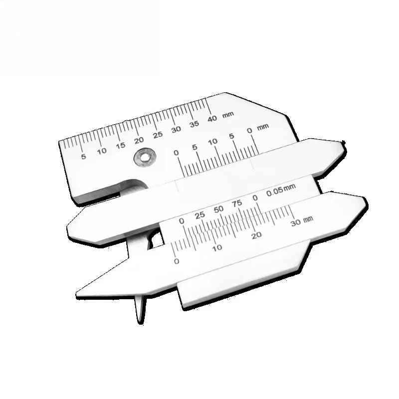 HJC45 welding inspection ruler, stainless steel welding gauge 150g standard accuracy