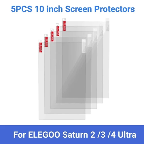 Imagen 1 del producto Protector de pantalla para impresora 3D ELEGOO Saturn 3 Ultra 8K 12K Saturn 4, película protectora antiarañazos, accesorios, 5/10 Uds.