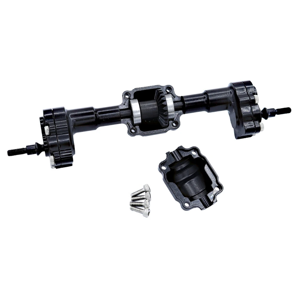 

DELAM-For FMS FCX24 Complete Metal Front And Rear Portal Axle With Gear 1/24 RC Car Upgrades Parts Accessories Easy To Use -Blac