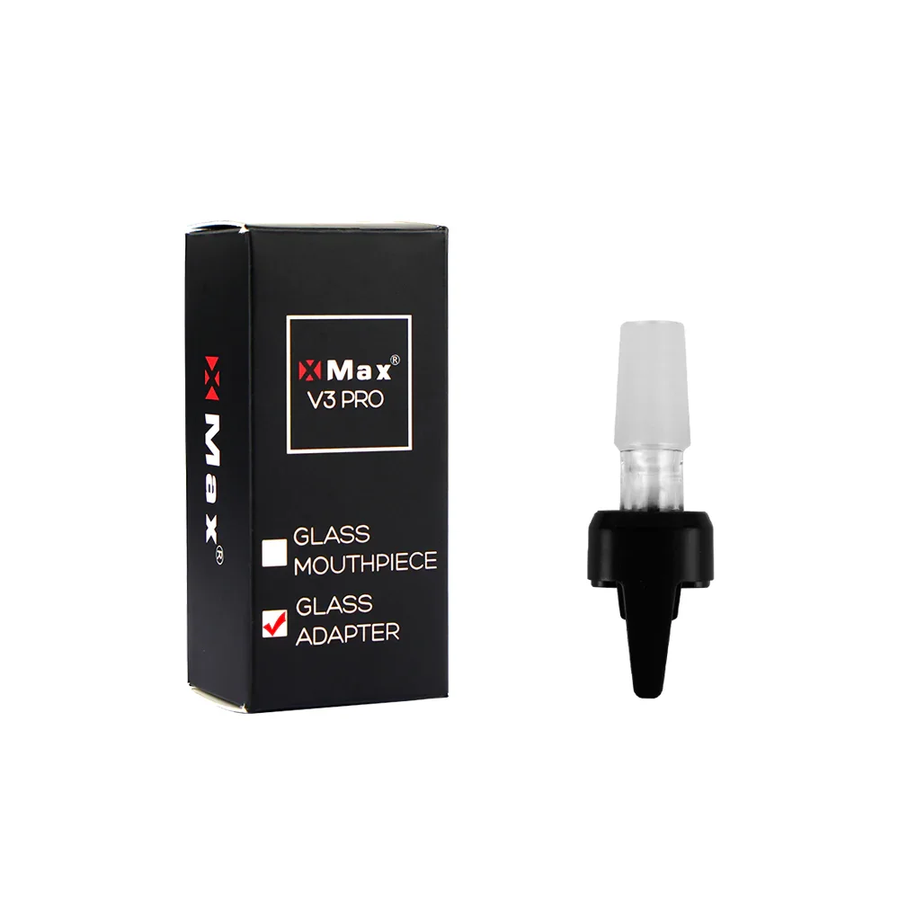 Original Xmax V3 Pro Dry Herb Vaporizer Replaceable Accessories Glass Mouthpiece & Glass Adapter & Plastic Mouthpiece