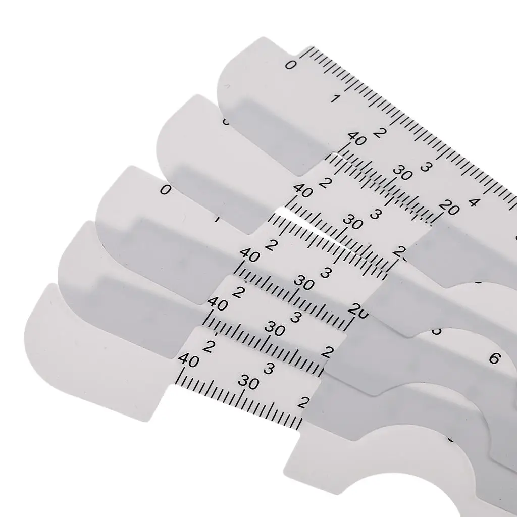 Optical PD Ruler Set Plastic Pupil Distance Gauge Soft Ruler Eye Tool for Optometry and Eyewear Fitting