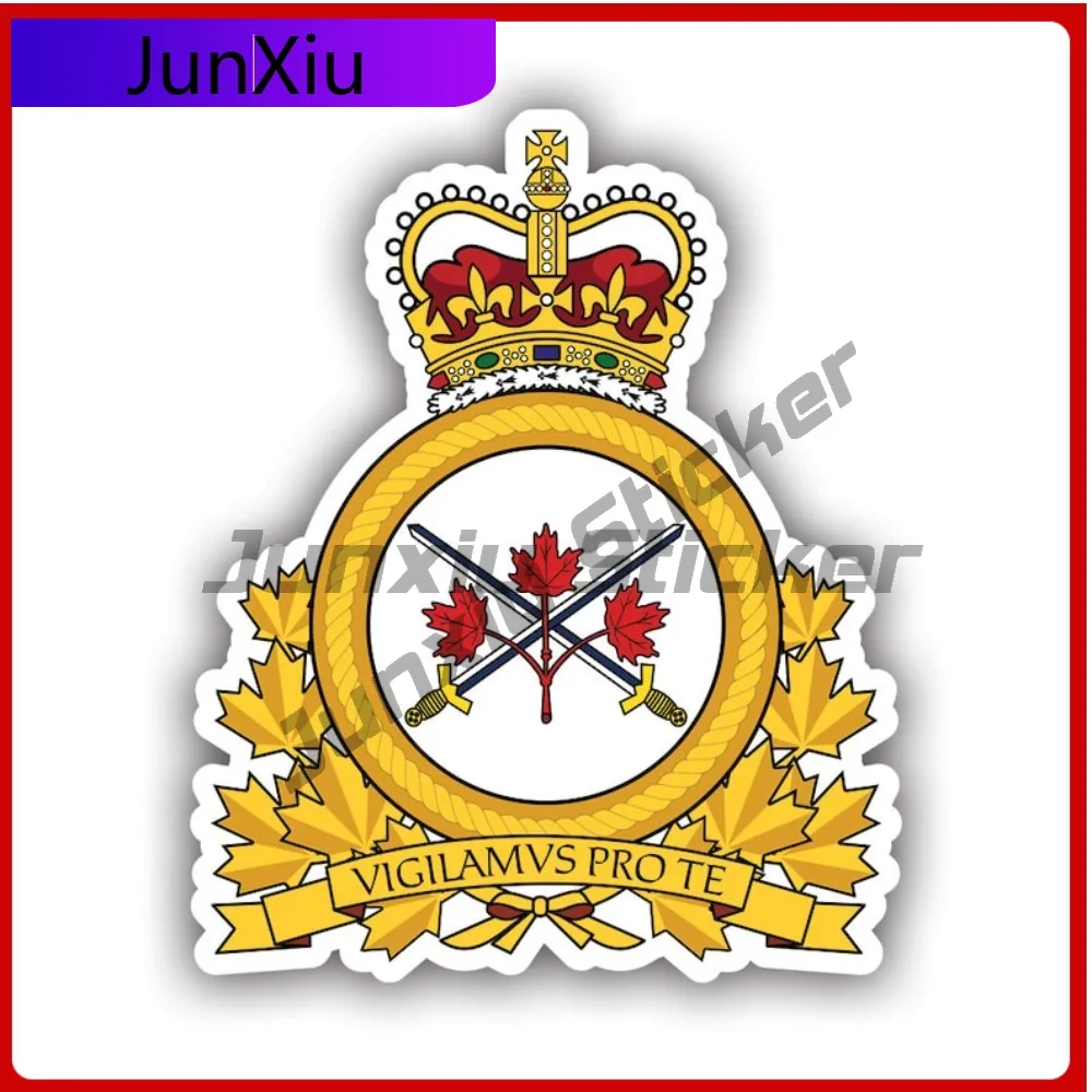 

Наклейка с эмблемой канадской армии, водонепроницаемая, милая, виниловая, для ноутбуков, автомобилей, защитная, декоративная, высокого качества