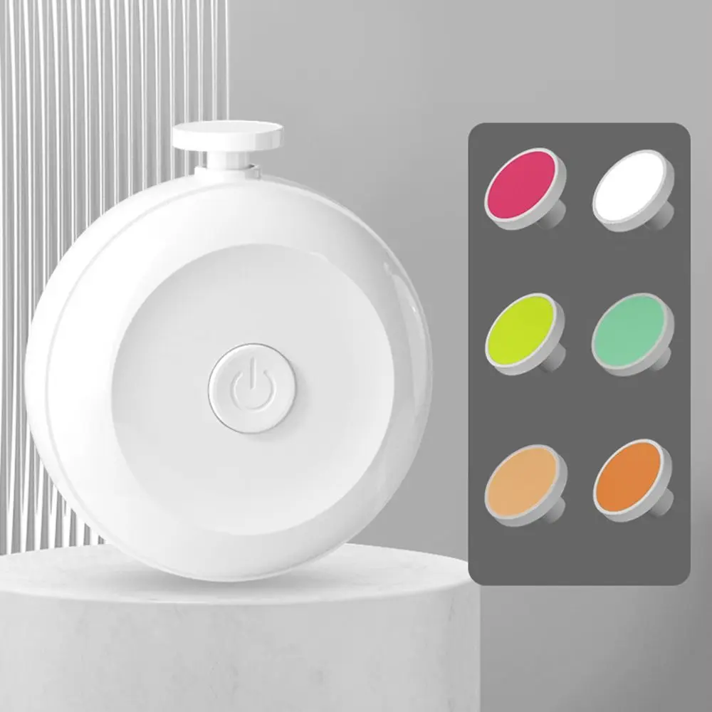 ماكينة تشذيب أظافر الأطفال الكهربائية لحديثي الولادة، آمنة 360 درجة °   مطحنة أظافر دوارة للأطفال، 6 رؤوس لطحن، مقص أظافر صامت هدية