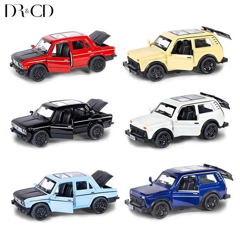 

1/36 Lada Avto Off-road Vehicle Alloy Car Model Diecast Toys Vehicles Metal Car Model Simulation Door Can Open