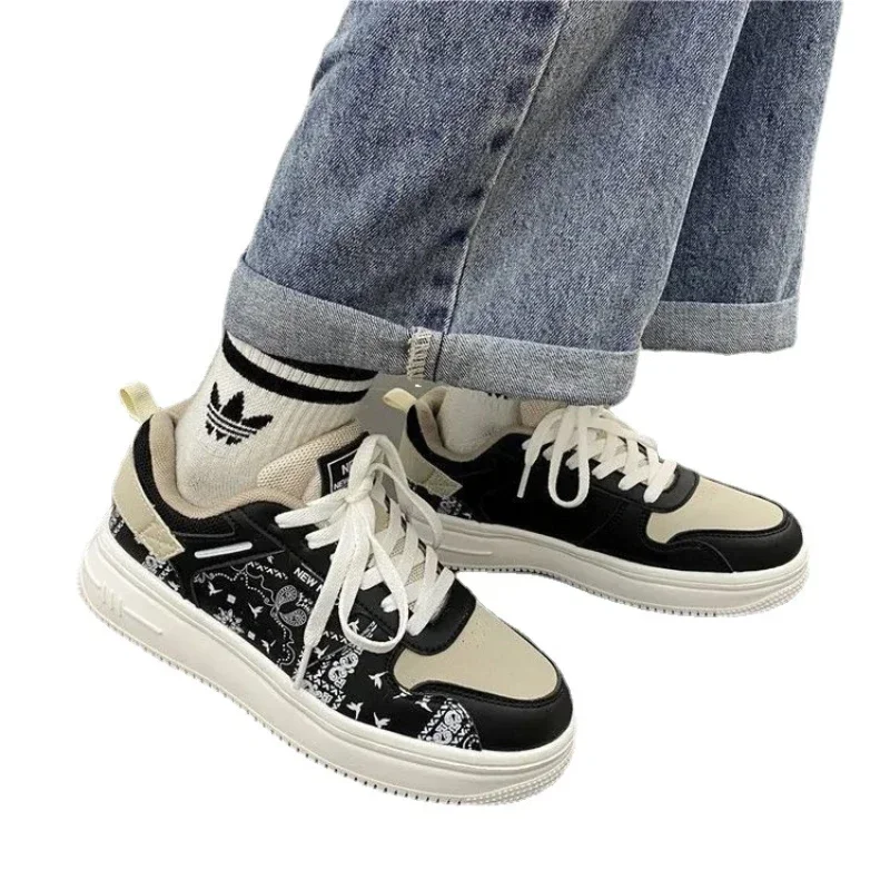 Winter New All-match Korean Version Thick-soled White Shoes Lovers Student Casual Sneakers Zapatillas Mujer 2024