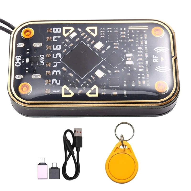 

AAAEL-Chameleon Ultra V2.0 RFID Smart Chip Reader Smart Card Emulator+CUID Keychain 125Khz 13.56Mhz Card Decode NFC Duplicator