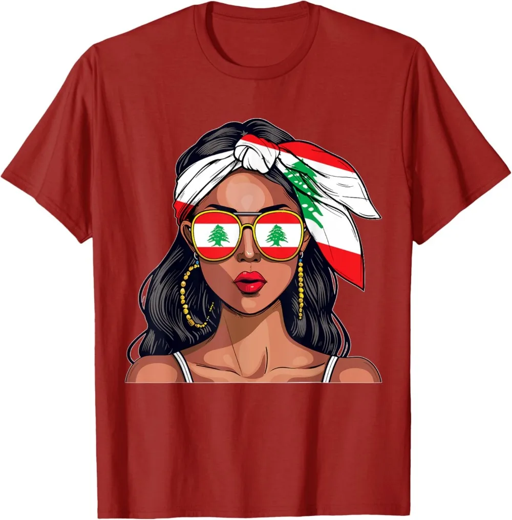 Lebanese Souvenirs Products Woman Flag Shirt Lebanon T-Shirt Summer Fashion Casual Tee Retro Lebanon Street Men Tops
