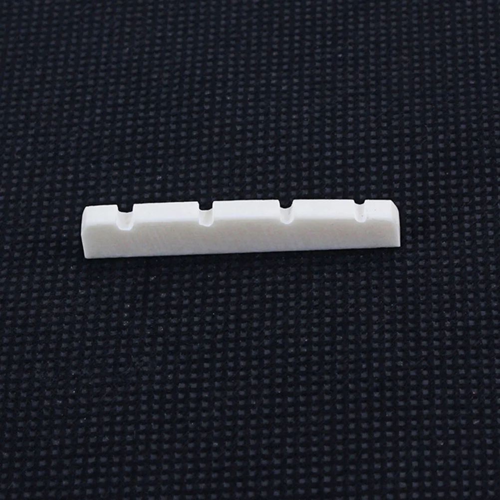 

Slotted Bass Nut Natural Bone Replacement Instrument Accessory For Instrument Accessory For Guitar Bass Guitar Parts