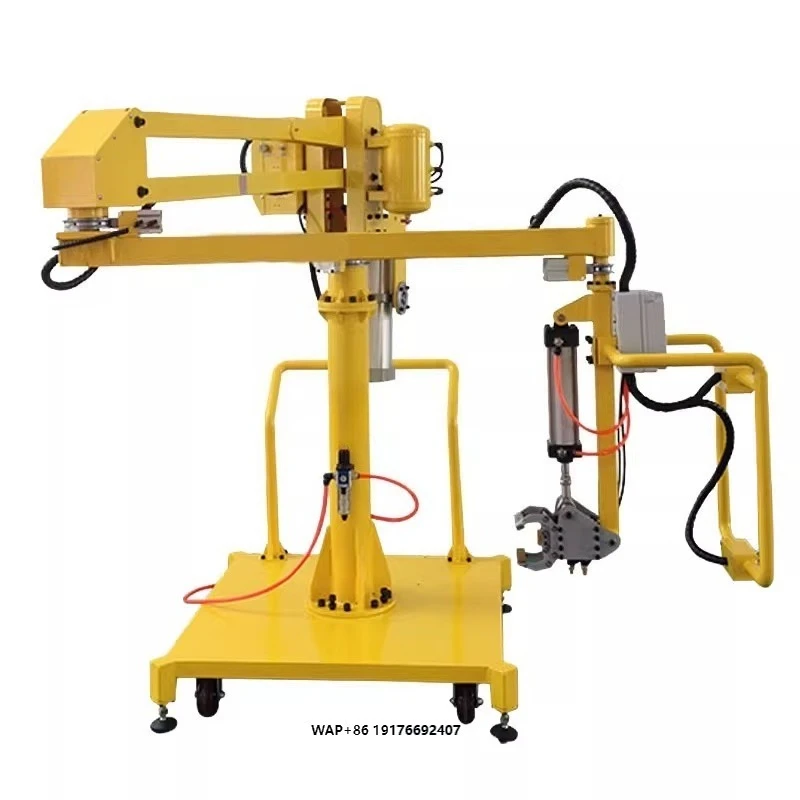 Mobile Pneumatic Manipulator Steel Pipe Handling Magnetic Clamp Portable Industrial Loading Unloading Tool