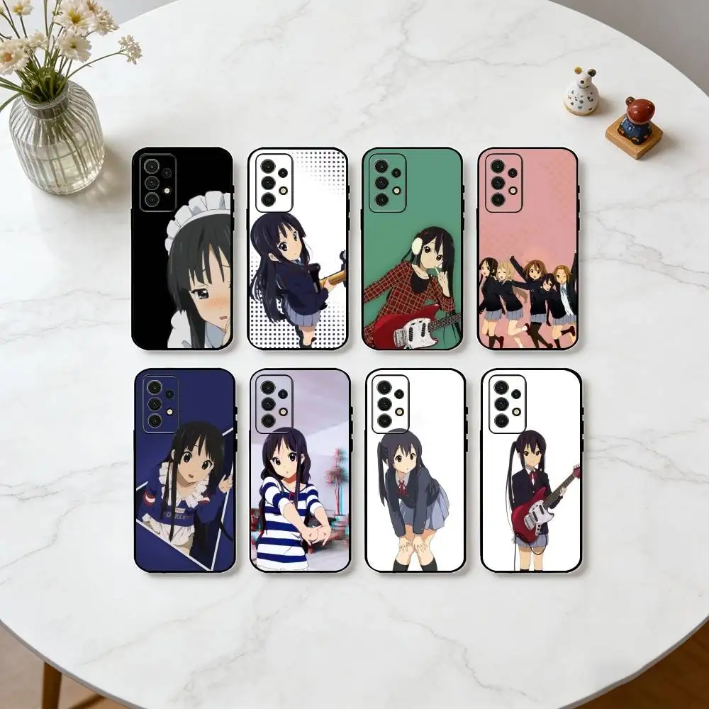 Funda para Teléfono K-K-ON Mio Akiyama-KMA para Samsung S25, S24, S21, S22, S23, S30, Ultra, S20, Plus, Fe, Lite, Note, 10, Negra