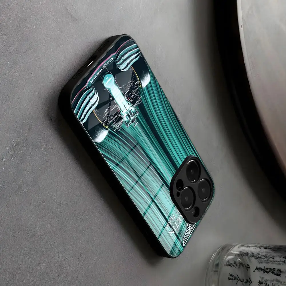 Etui na telefon Aston Martin F1 Race Team Alonso 14, szkło, do iPhone 17 Air 16 15 17, animacja japońska, 14 Pro Max 13 12 Mini 11 X XS — zdjęcie produktu 6