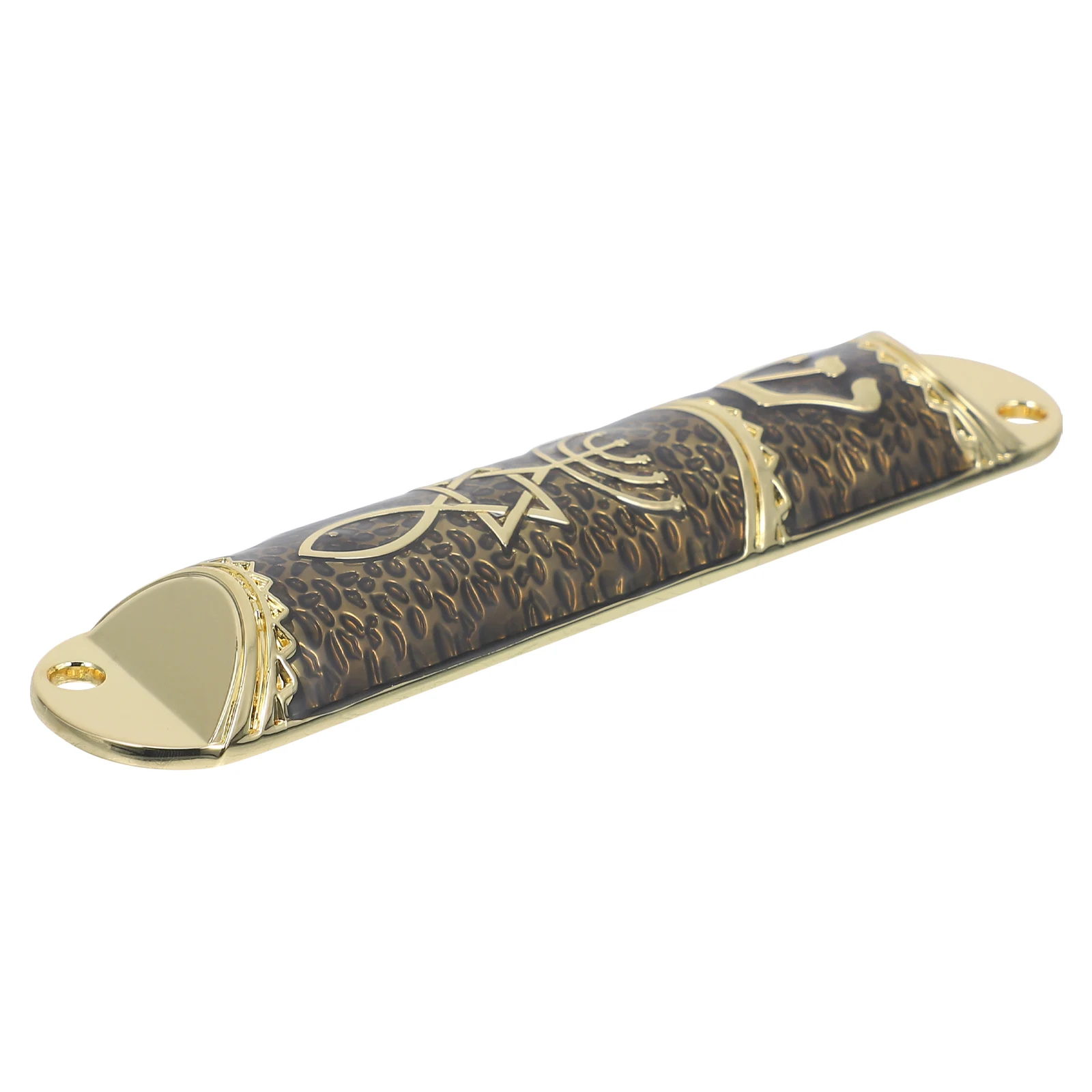 

1pcs 1 Piece Metal Mezuzah With Scroll Zinc Alloy Blessing Door Hinge Decor Home Plaque Jewish Gift Black Gold Color