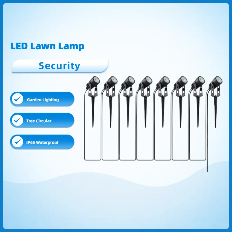 

IP65 Waterproof LED Garden Light DC24V to 110V220V 50W30W Landscape Spotlight 10/8/6 in 1 Outdoor Lawn Decoration Lighting