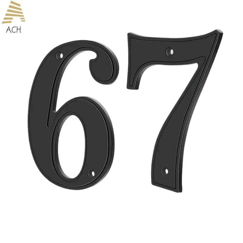 5 Inch Metal House Numbers for Outside, Modern Address Numbers for House, Anti-Rust Door Numbers for Front Door Garden Mailbox