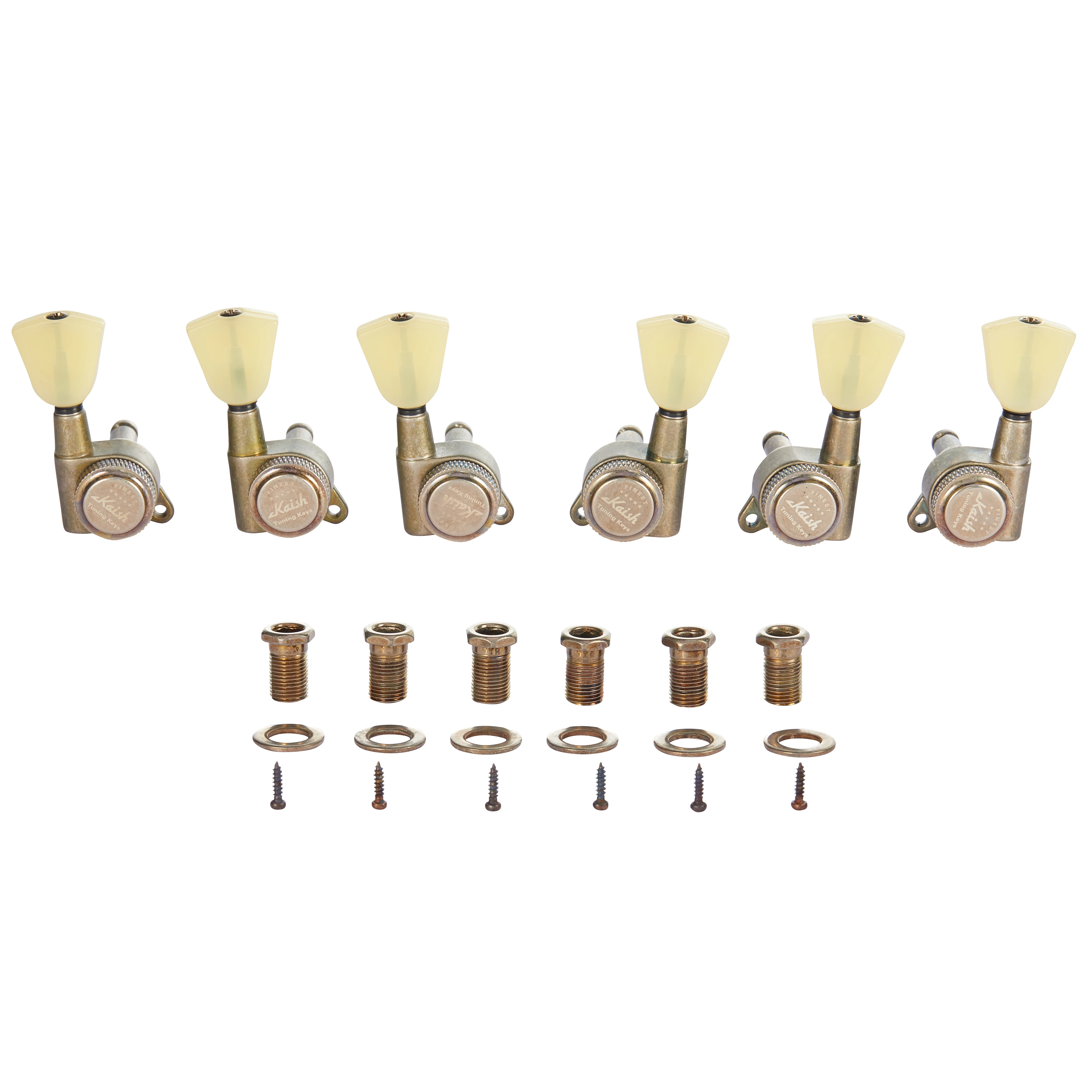 KAISH 3x3 Plastic Keystone Locking Tuners 18:1 Guitar Tuning Keys Locking Tuning Machine for LP/Les Paul/SG/ES/Acoustic Guitar