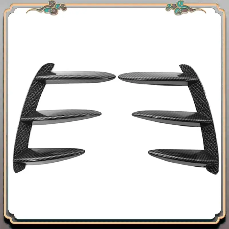 A73Q-سيارة ألياف الكربون المصد الخلفي سبويلر الجانب منفذ الهواء الجناح Canard زعنفة لمرسيدس بنز الفئة W176 A200 A260 ل AMG