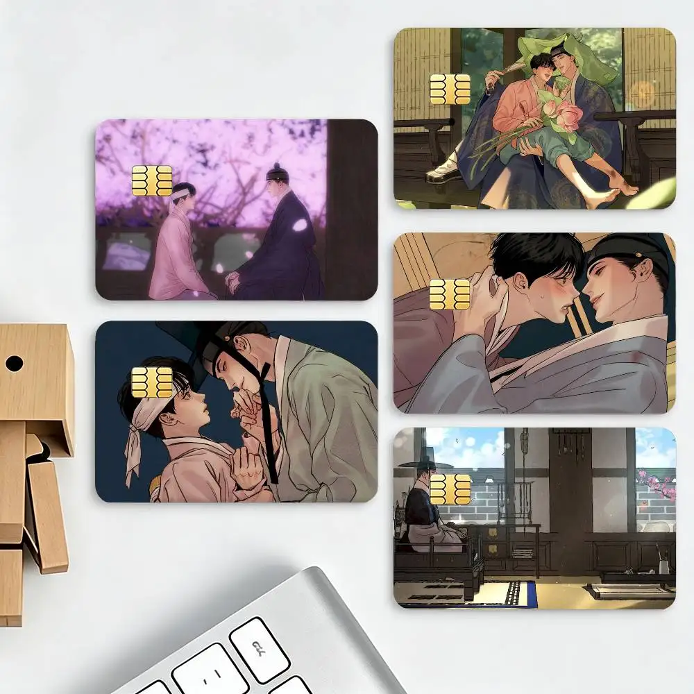 Lovely Japanese BL Manga G-Given HD Waterproof Credit Card Stickers Silicone Decals For Chip Game Cards Gift